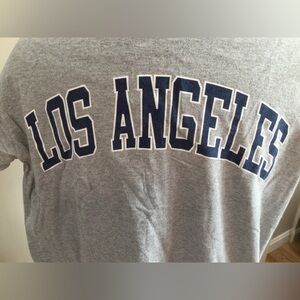Small Los Angeles short sleeve gray tee shirt